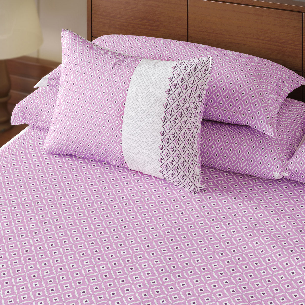 Bed Sheet- (Purple Barfi)